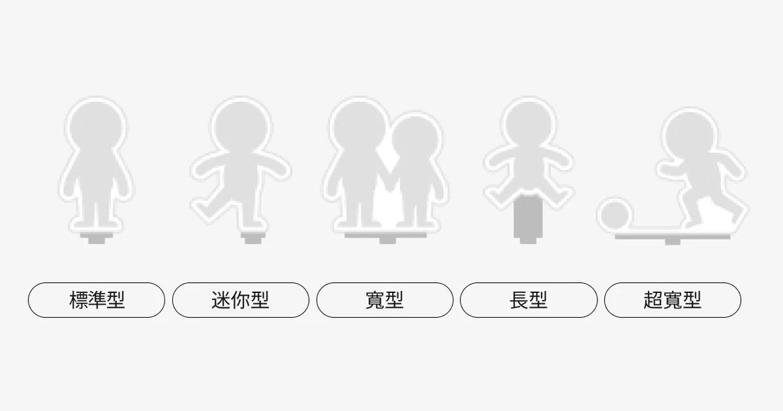 壓克力人形立牌新增 5 種插槽造型，為照片提供更合適的支撐！✨
